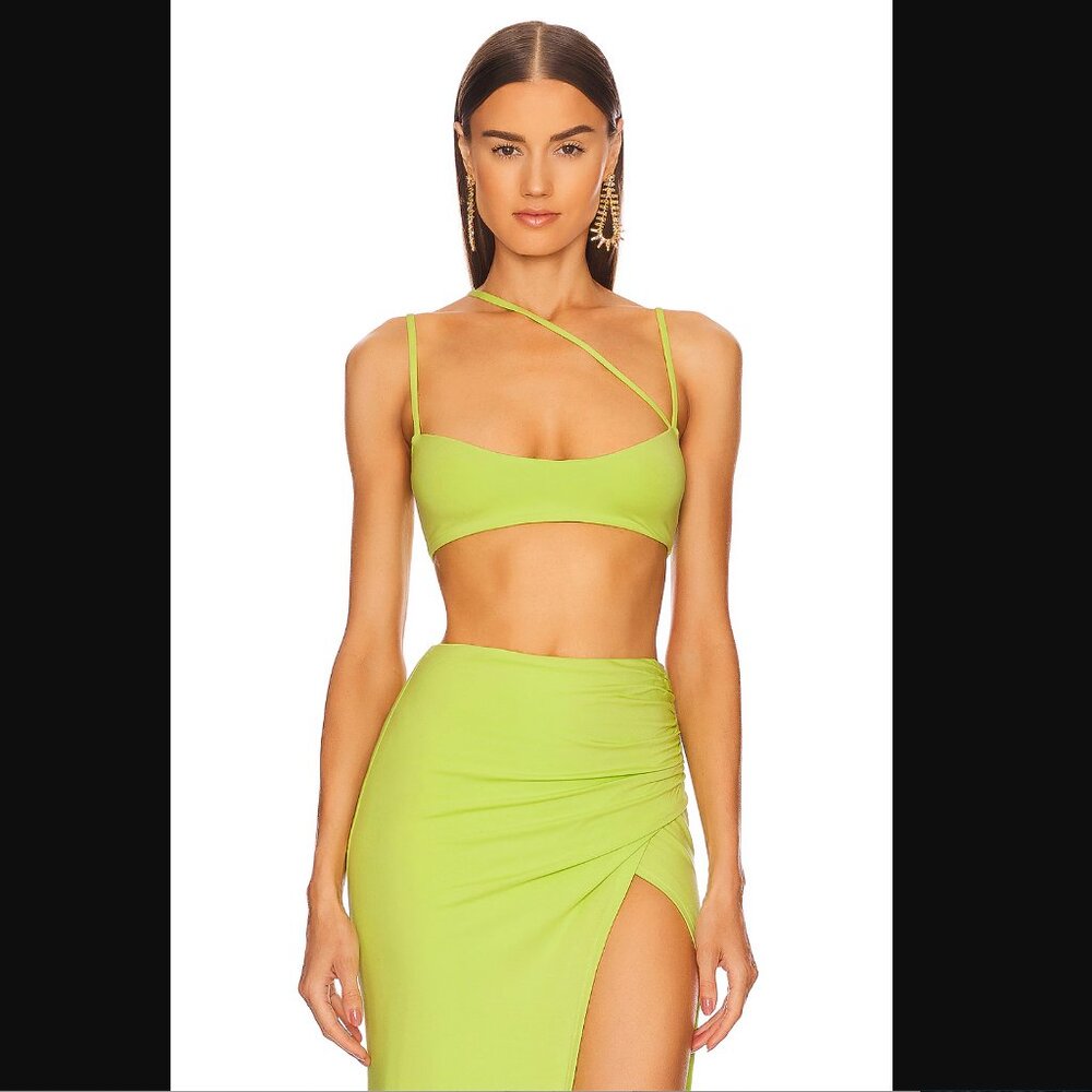 Michael Costello x REVOLVE Zendaya Top in Bright Green
